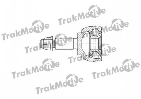 RENAULT ШРУС наружный к-кт 33/25 зуб. GRAND SCENIC II (JM0/1_) 1.9 dCi 04-05, GRAND SCENIC II (JM0/1_) 2.0 04-09, MEGANE II седан (LM0/1_) 1.9 dCi 04- Trakmotive 40-0707 (фото 1)