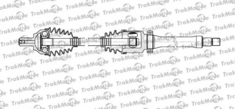 FORD Полуось прав. L=906mm 36/23 зуб. C-MAX 1.8 07-10, FOCUS II 1.8 06-12, VOLVO S40 II 1.6 05-12 Trakmotive 30-1106 (фото 1)