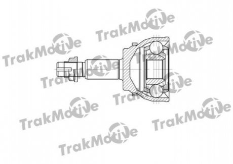 TOYOTA Шрус зовнішній с ABS к-кт 30/27 зуб.с ABS Avensis Trakmotive 40-0737 (фото 1)