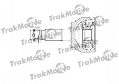 TOYOTA ШРУС зовнішній к-кт 29/30 зуб. Hilux 2,5-3,0 01- Trakmotive 40-0705 (фото 1)