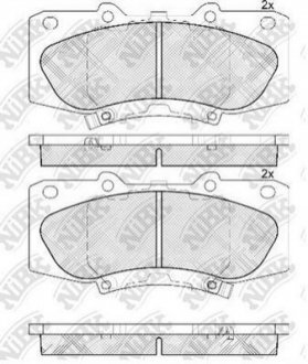 Колодки гальм. NIBK PN0548 (фото 1)