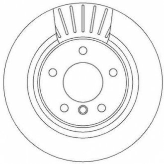 Гальмівний диск задній BMW 1-Series, 2-Series, 3-Series, 4-Series Jurid 562316JC (фото 1)