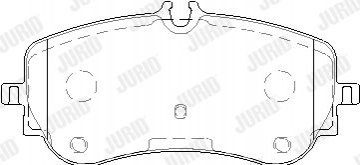 Гальмівні колодки задние VW AMAROK, CRAFTER / MAN TGE Jurid 573832J (фото 1)