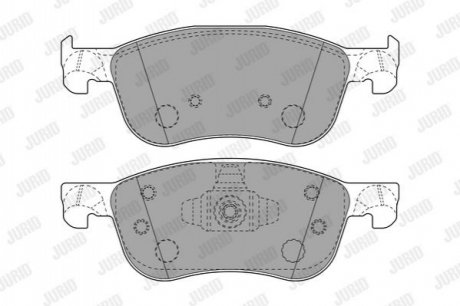 Гальмівні колодки передні FORD FIESTA Jurid 573779J (фото 1)
