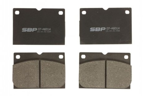 Гальмівні колодки. дискові SBP 07-AG014 (фото 1)