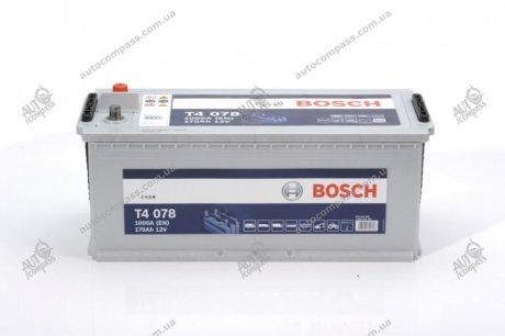 Акумулятор 12В/170Аг/1000А/44,2кг Bosch 0 092 T40 780 (фото 1)