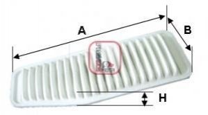 Фільтр повітряний SOFIMA S 4822 A