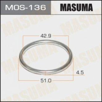 Кільце глушителя (43x51.5x4.5) Masuma MOS136 (фото 1)