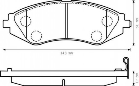 CHEVROLET Тормозные колодки передн.Lacetti, Epica 2.0 Jurid 572408J (фото 1)