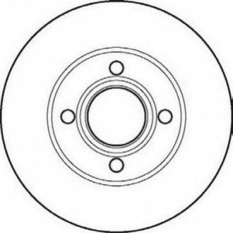 AUDI Диск тормозной передний 80 1.8-2.3E 91-92 Jurid 561691JC (фото 1)