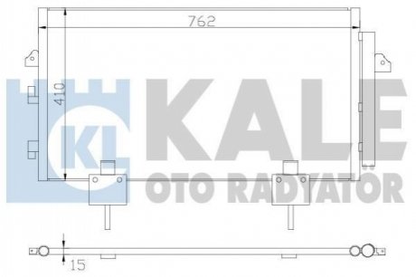 Радиатор кондиционера Toyota Rav 4 II KALE OTO RADYATOR 383400 (фото 1)