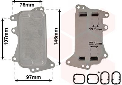 Радиатор масляний BMW 1 Serie 2.0 F20/F21 (вир-во) Van Wezel 06003553 (фото 1)