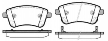 Колодки тормозные дисковые передні Kia Venga 1.4 10-,Kia Venga 1.6 10- (P15353. WOKING P1535302 (фото 1)