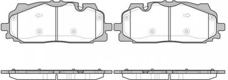 Колодки тормозные дисковые передні Audi Q7 3.0 15- (P17673.00) WOKING P1767300 (фото 1)