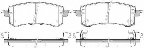 Колодки тормозные дисковые задні Infiniti Qx56 5.6 10-,Nissan Patrol vi 5.6 10- WOKING P1547302 (фото 1)