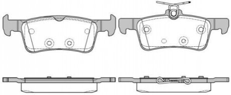 Гальмівні колодки задние Peugeot 308 1.6 HDi 14- WOKING P14633.10 (фото 1)