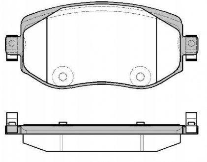 Колодки тормозные дисковые Renault Megane IV / перед WOKING P16243.08 (фото 1)