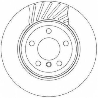 Гальмівний диск задній BMW X3 (E83) Jurid 562327JC (фото 1)