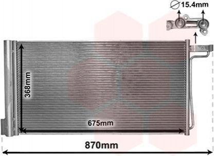Радиатор кондиціонера FORD C-MAX/ FOCUS (вир-во) Van Wezel 18005485 (фото 1)