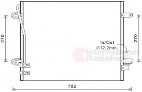 Радиатор кондиціонера Van Wezel 58005322 (фото 1)