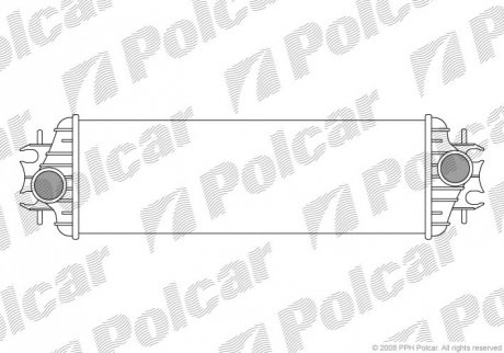 Интеркулер Nissan/Opel/Renault Primastar/Vivaro/Trafic 1,9-2,5D 2001- Polcar 6026J8-1 (фото 1)