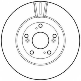 Гальмівний диск передній Honda Civic VIII, CR-V II Jurid 562807JC (фото 1)
