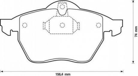 Колодки дискового тормоза Jurid 571920J (фото 1)