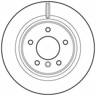 Гальмівний диск задній BMW 1 (E88)(E82) Jurid 562786JC (фото 1)