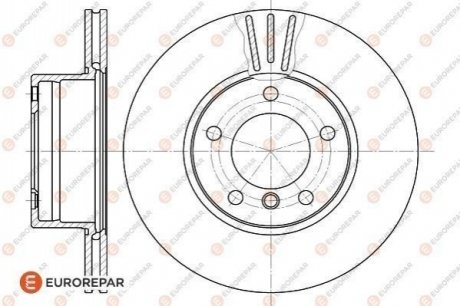Диск тормозной EUROREPAR 1618877680 (фото 1)