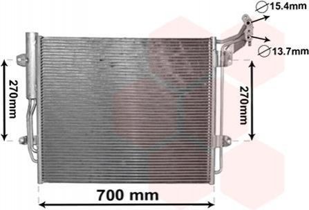 Радиатор кондиціонера Van Wezel 58005324 (фото 1)
