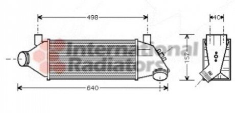 Радиатор інтеркулера Van Wezel 18004315 (фото 1)