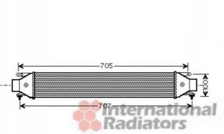 Радиатор інтеркулера Van Wezel 17004392 (фото 1)