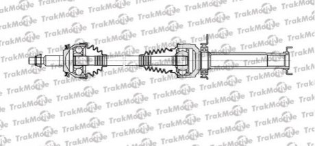 VW Полуось прав. 857мм 38/26 зуб MULTIVAN V 2.0 TDI 09-15, TRANSPORTER V 2.0 03-15 Trakmotive 30-1099 (фото 1)