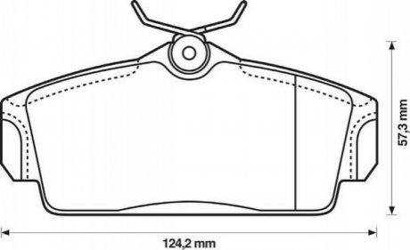 NISSAN Колодки гальмівні передні PRIMERA 2.0 16V 96-02 Jurid 572422J (фото 1)