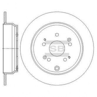 Brake disc rotor ho cr-v 200109-200703 Sangsin SD4119 (фото 1)