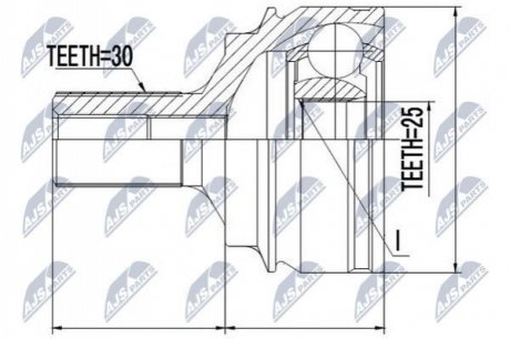 Шрус зовнішній NTY NPZME016