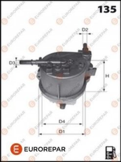 8421230090 Ф?ЛЬТР ПАЛИВНИЙ ДИЗ. EUROREPAR 1609692180 (фото 1)