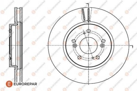 8708309198 ДИСК ГАЛЬМ?ВНИЙ EUROREPAR 1622807580 (фото 1)