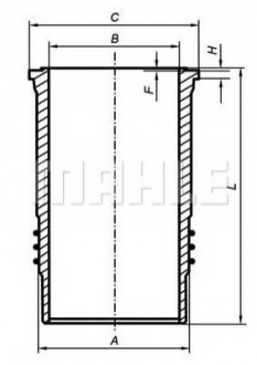 Гільза Mahle 037WN48