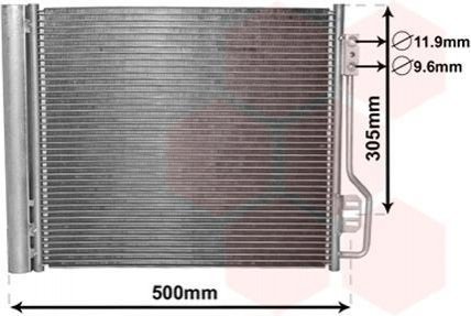 Радіатор кондиціонера Van Wezel 29005013 (фото 1)