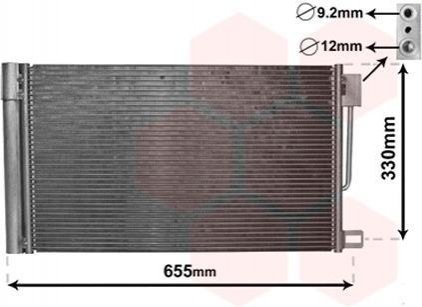 Радиатор кондиціонера Van Wezel 17005314 (фото 1)