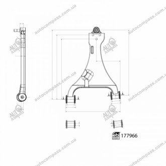 Важіль підвіски Febi 177966