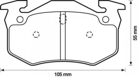 Колодки дискового тормоза Jurid 571747J