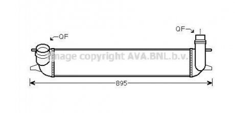 Интеркулер RENAULT LAGUNA (2008) 2.0 DCI (вир-во AVA) AVA COOLING RTA4462 (фото 1)