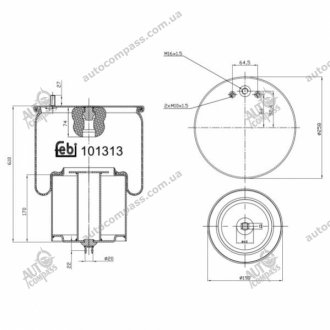 Пневмоподушка Febi 101313 (фото 1)