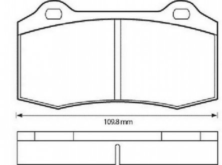 Колодки дискового тормоза Jurid 573149J