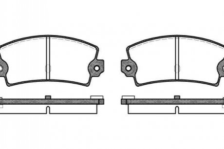 Гальмівні колодки задние С300/FOCUS II/MAZDA 3/5/ESPACE I/C70/C30 1.6-2.7 03-12 WOKING P1213.36 (фото 1)