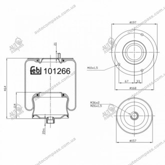 Пневмоподушка Febi 101266 (фото 1)