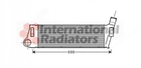Интеркулер RENAULT MEGANE2/SCENIC TD MT 02- (вир-во) Van Wezel 43004316 (фото 1)
