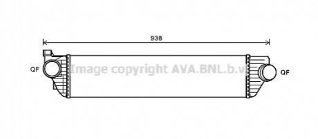 Интеркулер NISSAN NV 400, OPEL MOVANO B (10-) (вир-во AVA) AVA COOLING RTA4498 (фото 1)